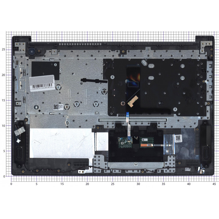 Клавиатура для Lenovo Ideapad 3-17 топкейс серебристый