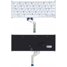 Клавиатура для Acer Swift 5 SF514-52T серебристая с подсветкой