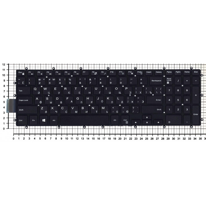 Клавиатура для Dell Vostro 15-3583 черная