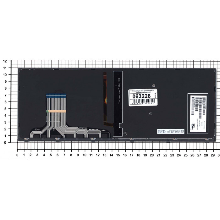 Клавиатура для HP ZBook Studio G3 черная с подсветкой