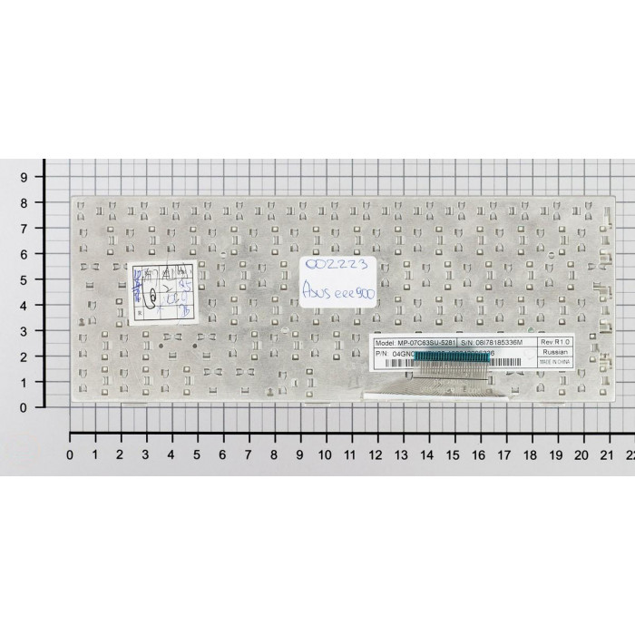 Клавиатура для Asus Eee PC 700 701 900 901 белая