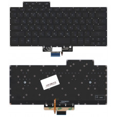 Клавиатура для ноутбука Asus ROG Zephyrus G14 GA401 черная c подсветкой маленький энтер