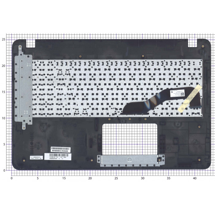 Клавиатура для ноутбука Asus X540LA топкейс ODD серый