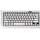 Клавиатура для Asus UX360CA серебристая
