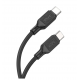 Кабель USB-C HOCO X90 Cool Type-C-Type-C, 3A, 60W, 1м, черный