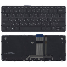 Клавиатура для HP Probook X2 612 G1 черная с рамкой и подсветкой