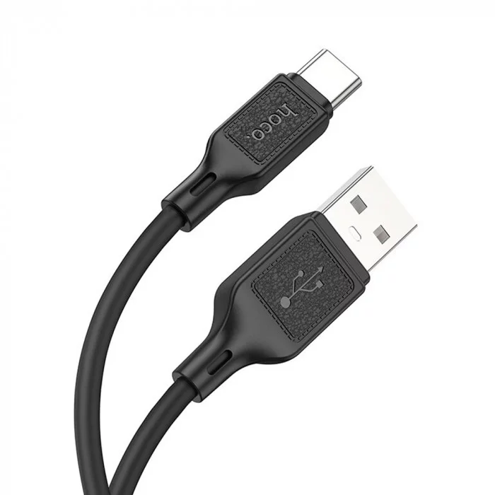 Кабель USB - Type-C HOCO X90 Cool, 1.0м, 3.0A, цвет: чёрный