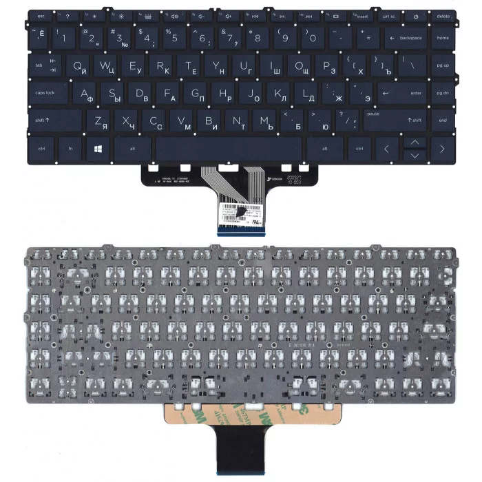 Клавиатура для ноутбука HP Pavilion 14-DV 14-DW синяя
