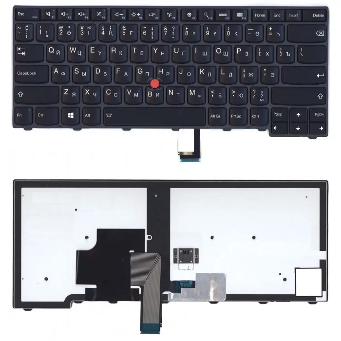 Клавиатура для Lenovo ThinkPad T440 T440P T440S черная с подсветкой