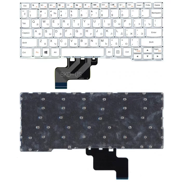 Клавиатура для Lenovo Yoga 3 11 300-11IBR 300-11IBY 700-11ISK белая