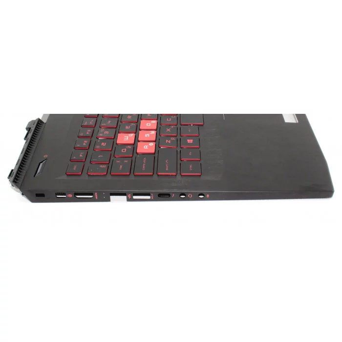 Клавиатура для ноутбука HP Omen 15-CE черная с подсветкой, Топкейс