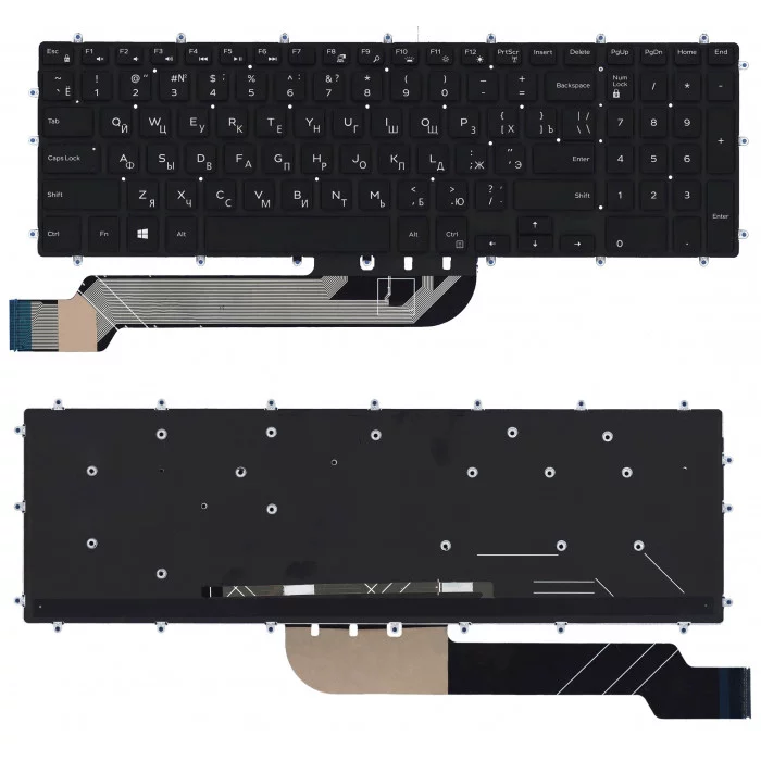 Клавиатура для Dell Inspiron 15-5565 5567 5570 7000 с подсветкой