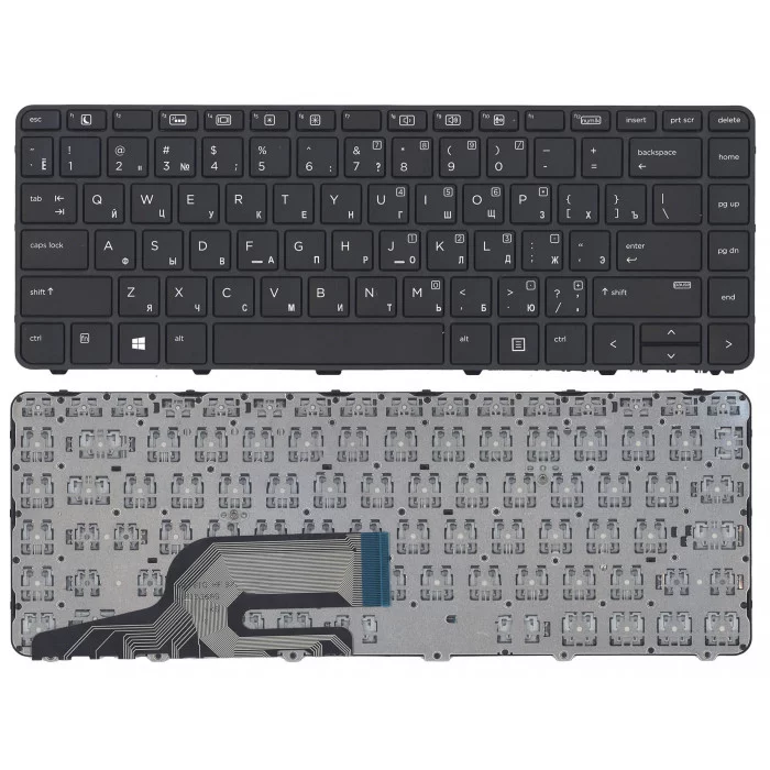 Клавиатура для HP ProBook 430 G3 440 G3 445 G3 черная с рамкой