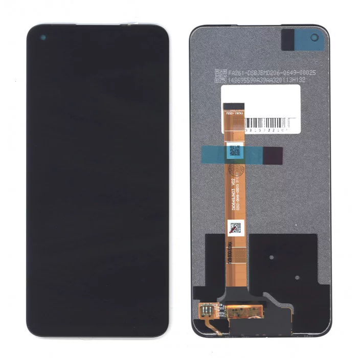 Дисплей (модуль) для OPPO A54 5G в сборе с тачскрином черный