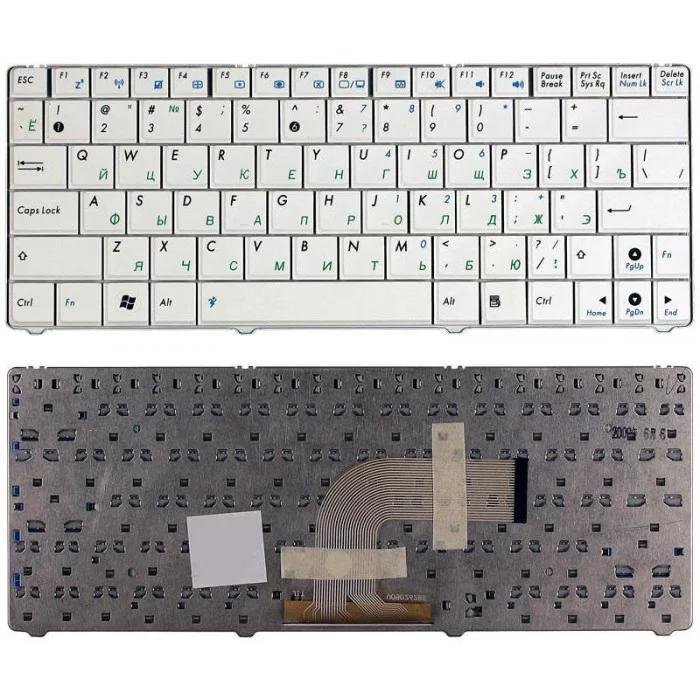 Клавиатура для Asus Eee PC 1101 1101HA N10 N10E N10J белая