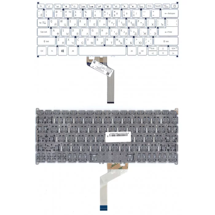 Клавиатура для Acer Swift 7 SF714-52T белая