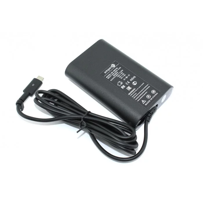 Блок питания для ноутбука Amperin Dell 5V 3A - 20V 3,25A 65W Type-C тонкий корпус