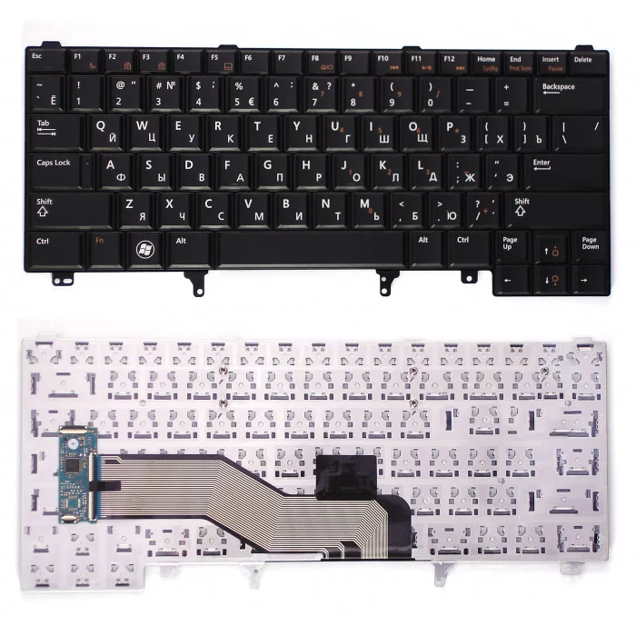Клавиатура для Dell Latitude E6320 E6420 E5420 черная без указателя