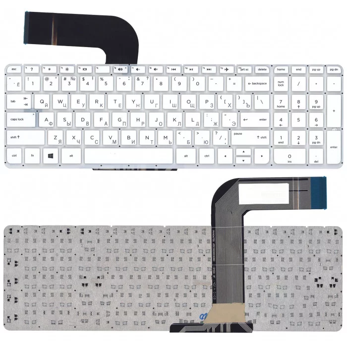 Клавиатура для HP Pavilion 15-P 17-F белая