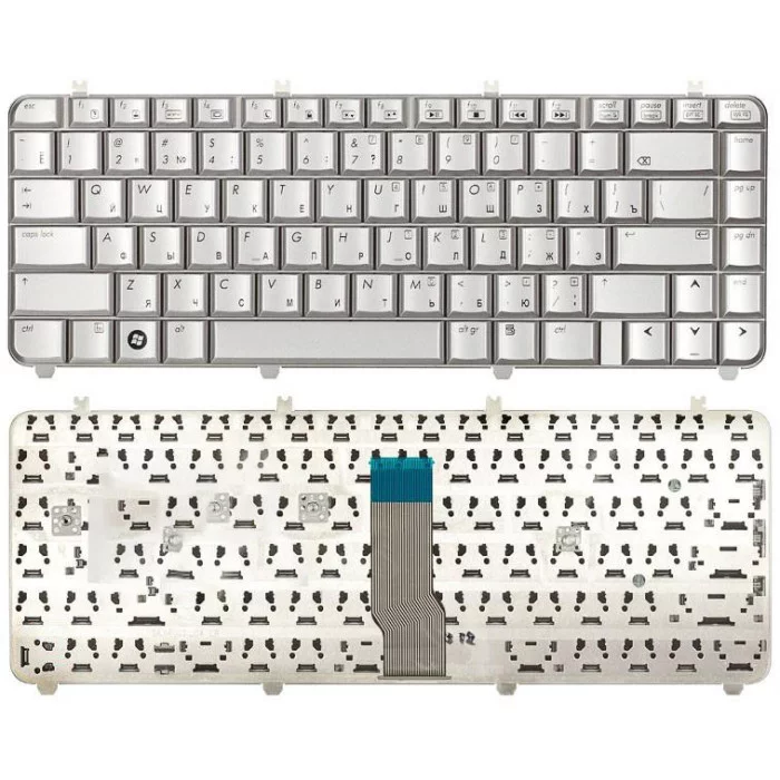 Клавиатура для HP Pavilion DV5-1000 серебристая