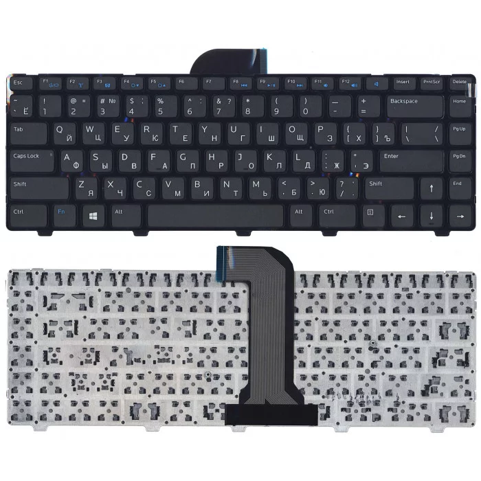 Клавиатура для Dell Inspiron 14 3421 14R 5421 черная с рамкой