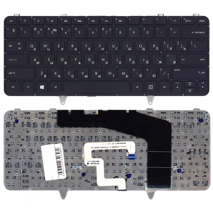 Клавиатура для HP Envy 14-3000 черная с подсветкой