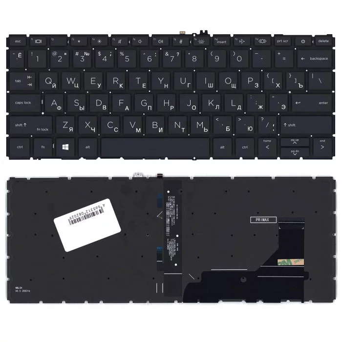 Клавиатура для HP Elitebook 830 735 G7 черная
