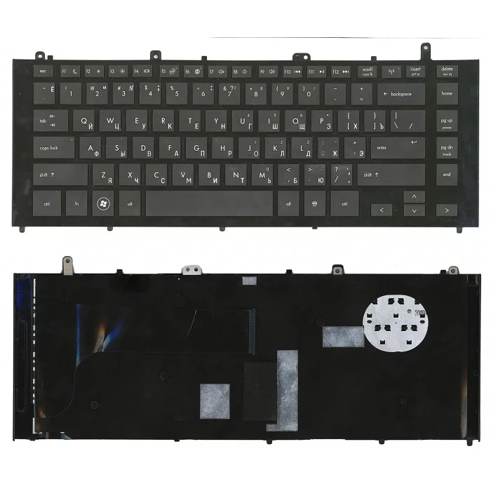 Клавиатура для HP ProBook 4425s черная с черной рамкой