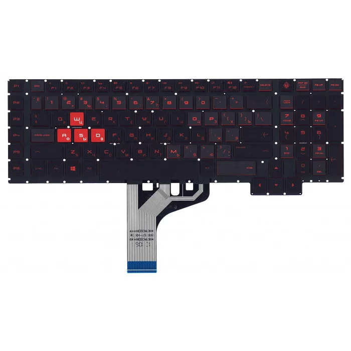 Клавиатура для HP Omen 17-CB черная с подсветкой