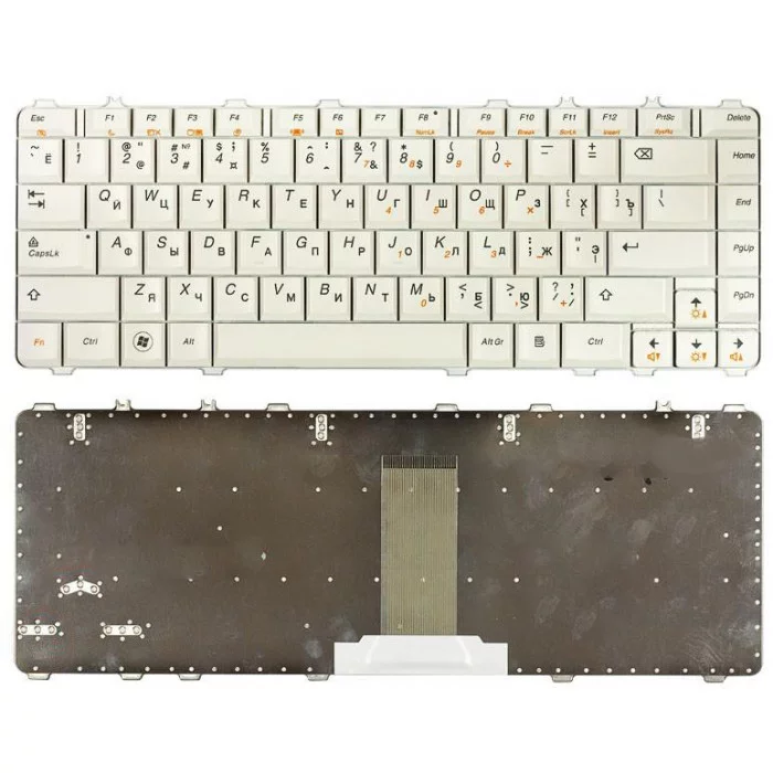 Клавиатура для Lenovo IdeaPad Y450 Y450A Y450G Y550 Y550A Y460 Y560 B460 белая