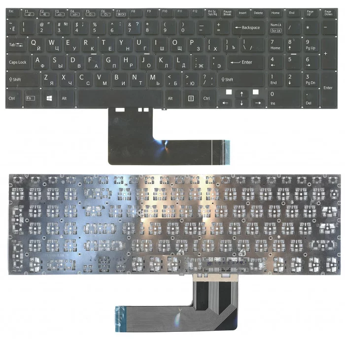 Клавиатура для Sony FIT 15 SVF15 черная с подсветкой