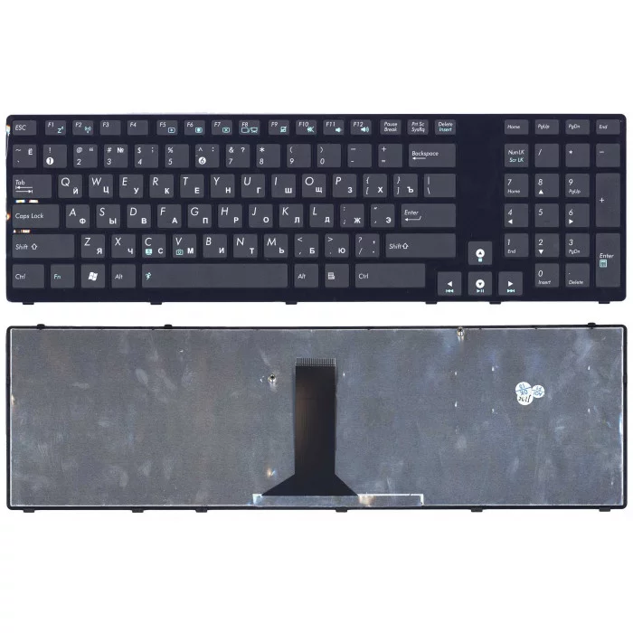 Клавиатура для Asus K95 черная с рамкой