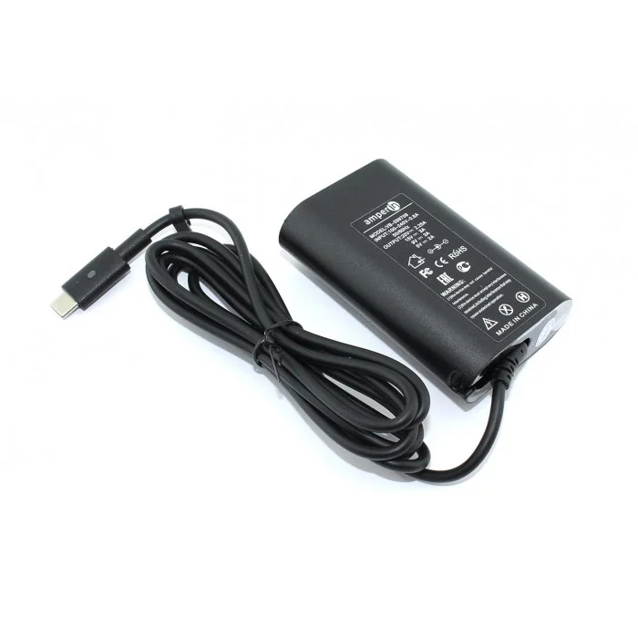 Блок питания для ноутбука Amperin Dell 5V 3A - 20V 2.25A 45W Type-C тонкий корпус