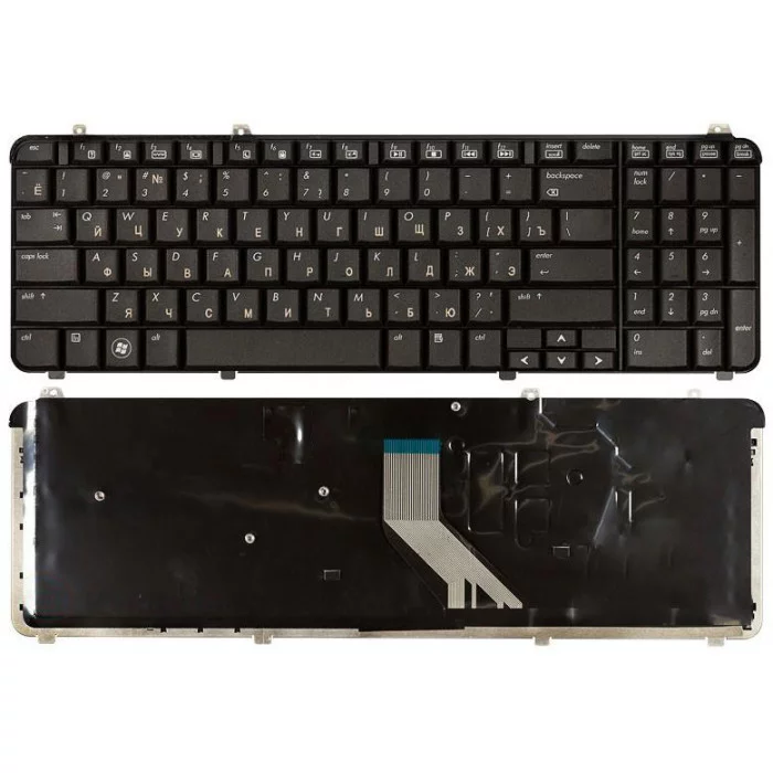 Клавиатура для HP Pavilion DV6-1000 DV6-2000 матовая черная