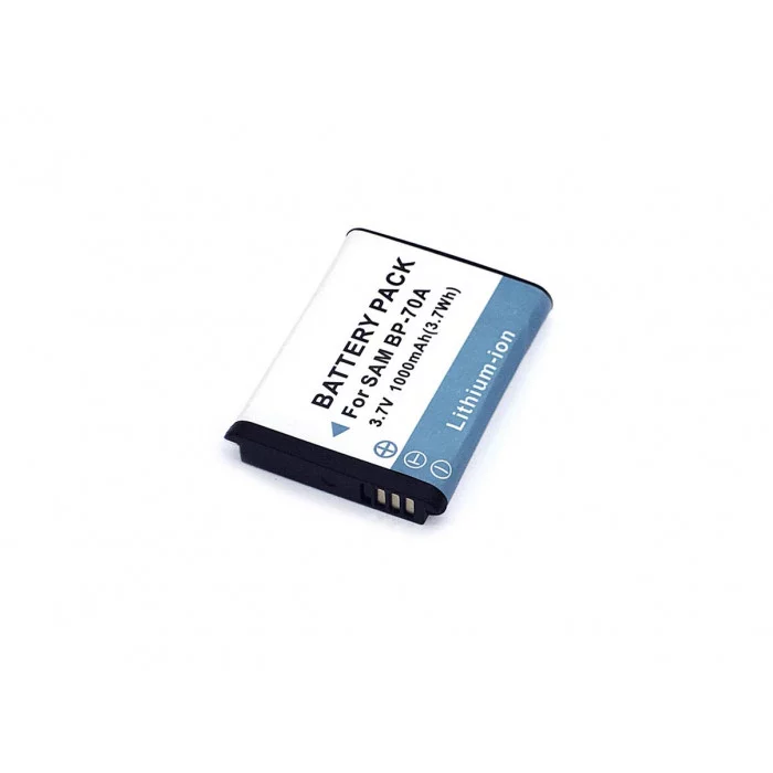 Аккумулятор для фотоаппарата Samsung Digimax AQ (BP-70A) 3,7V 1000mAh Li-ion