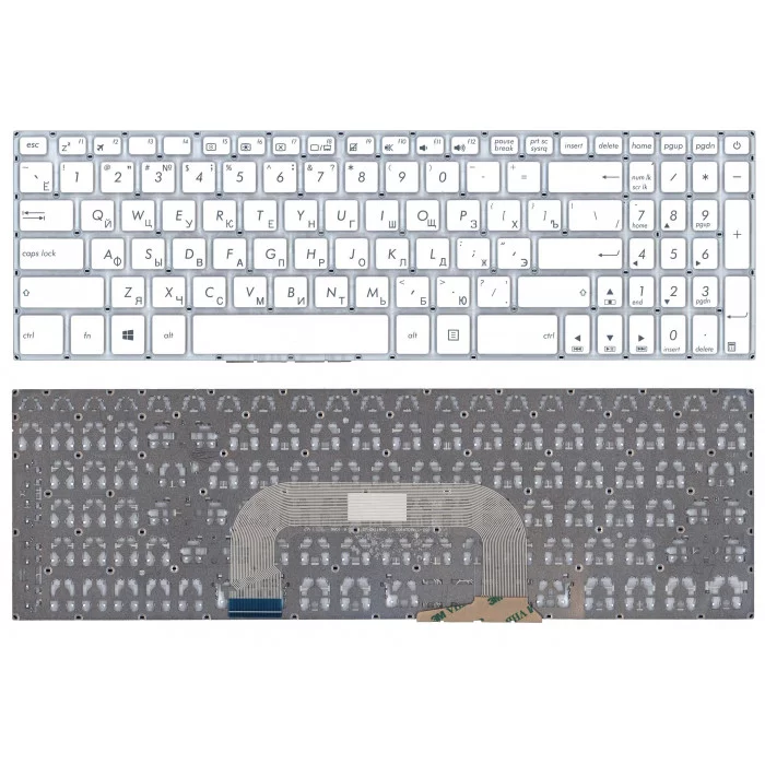 Клавиатура для Asus VivoBook 17 X705U белая