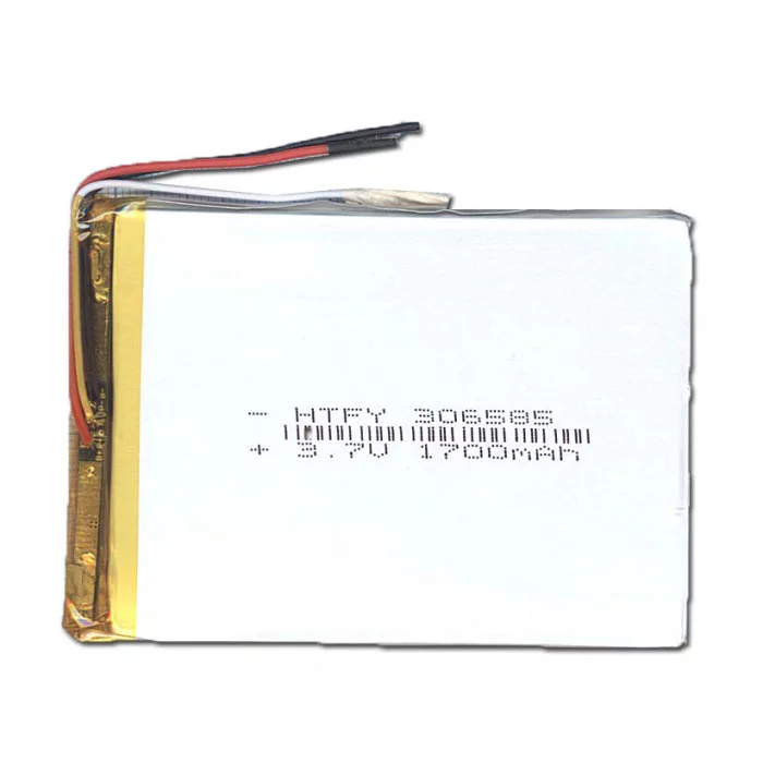 Аккумулятор Li-Pol (батарея) 3*65*85мм 3pin 3.7V / 1700mAh