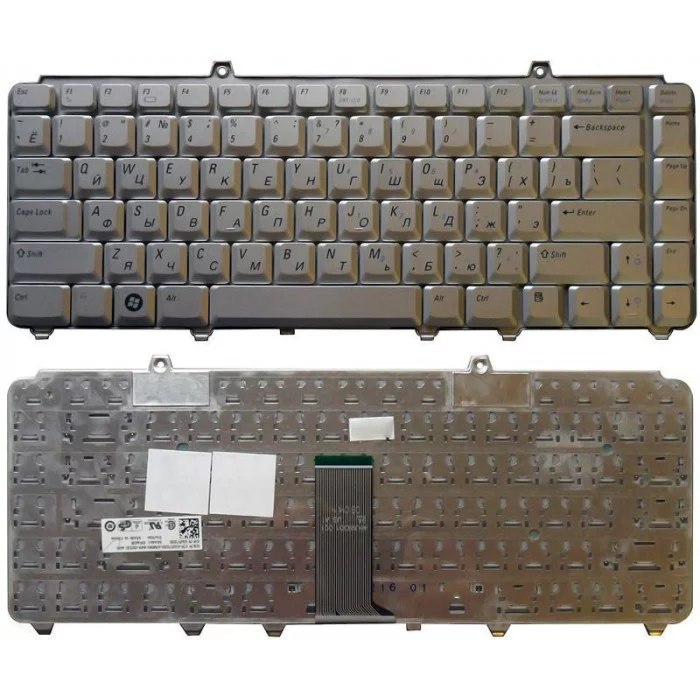 Клавиатура для Dell Inspiron 1420 1520 1525 1526 1540 Vostro 1400 1500 серебристая
