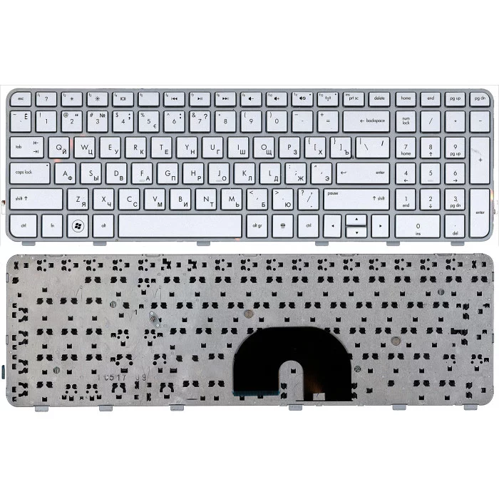 Клавиатура для HP Pavilion DV6-6000 серебристая