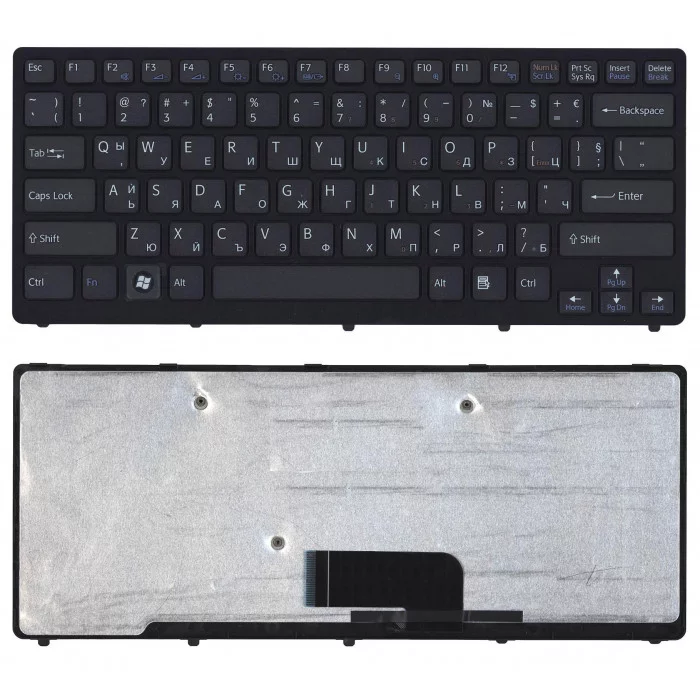 Клавиатура для Sony Vaio VPC-CW VPCCW черная c рамкой