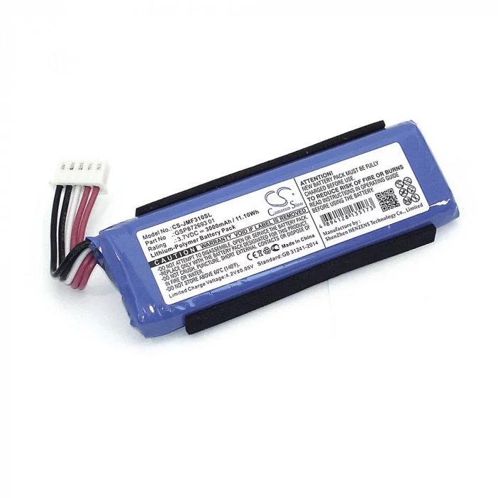 Аккумулятор CameronSino CS-JMF310SL для JBL Flip 4 3.7V 3000mAh 11.10Wh