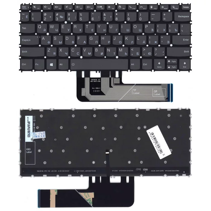 Клавиатура для Lenovo ThinkBook 13s G2 G3 черная