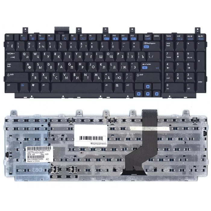 Клавиатура для HP Pavilion DV8000 черная