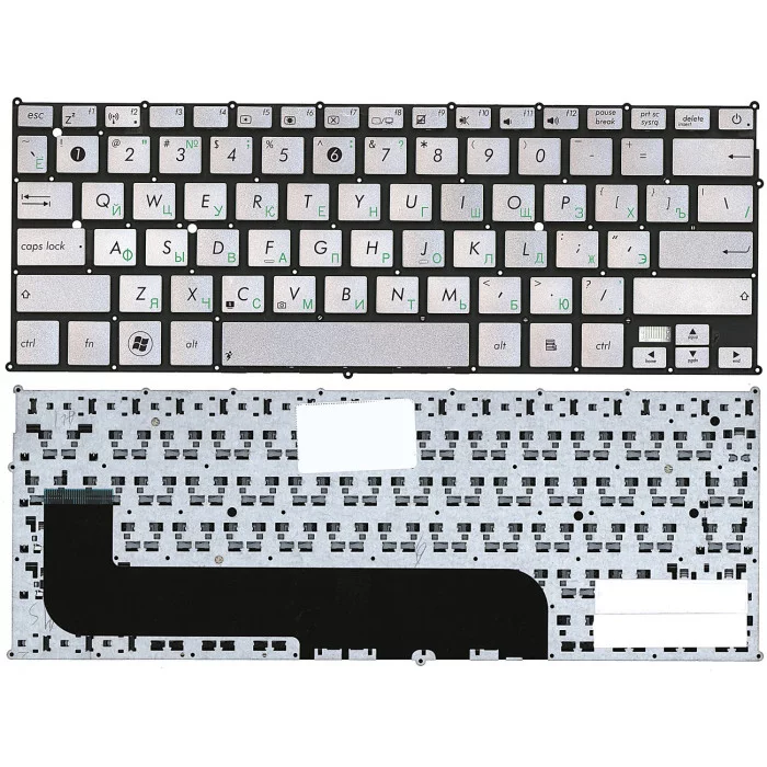 Клавиатура для Asus UX21E серебристая