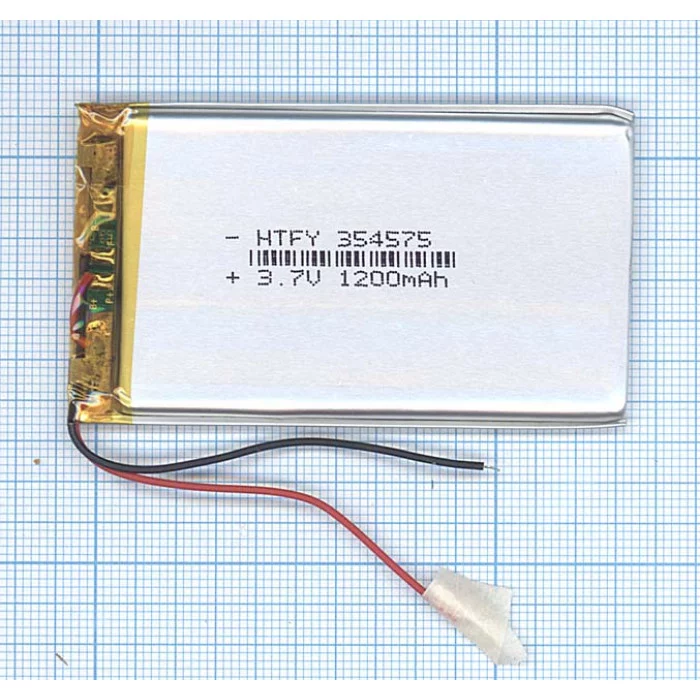 Аккумулятор Li-Pol (батарея) 3.5*45*75мм 2pin 3.7V / 1200mAh