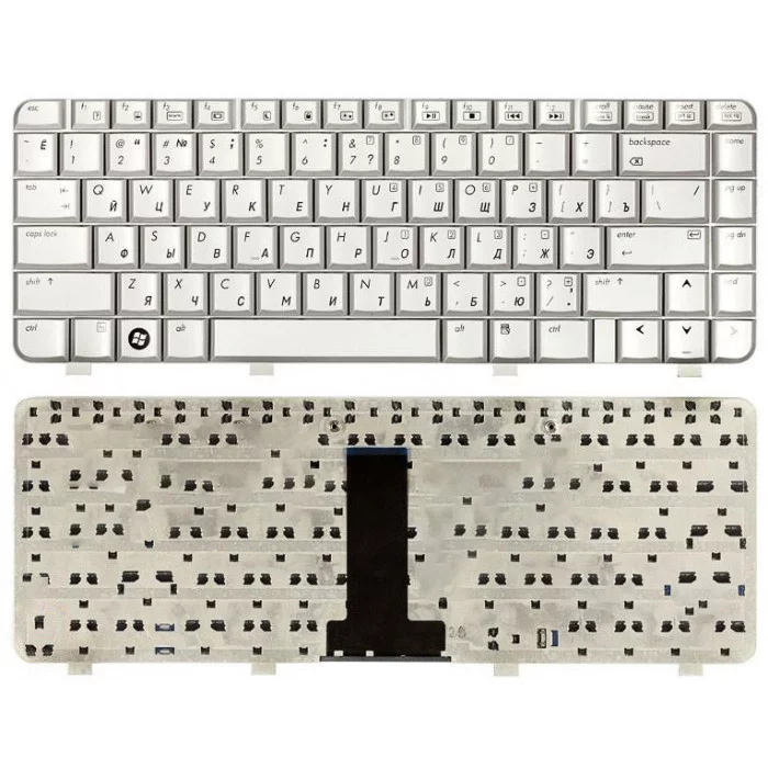 Клавиатура для HP Pavilion DV2000, HP Compaq Presario V3000 серебристая