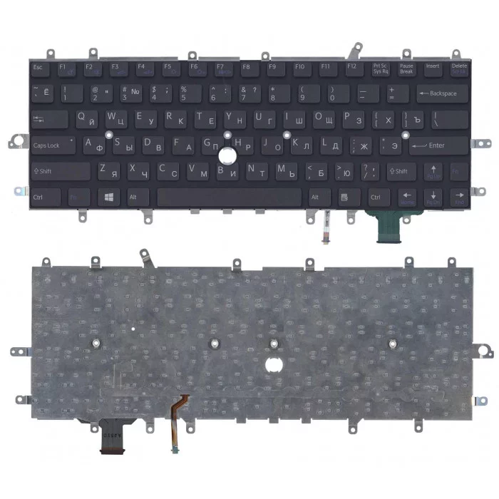 Клавиатура для Sony Vaio SVD11 черная с подсветкой