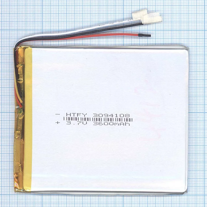 Аккумулятор Li-Pol (батарея) 3*94*108мм 3pin 3.7V / 3600mAh