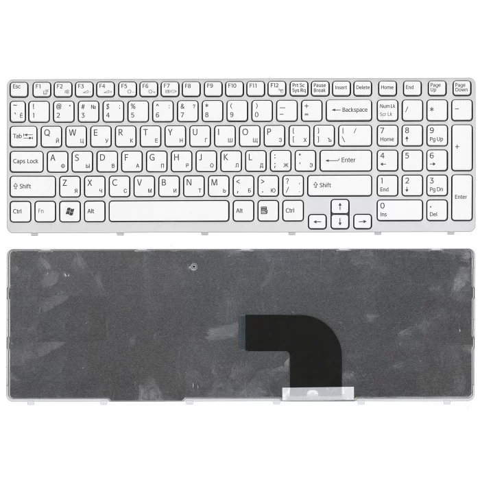 Клавиатура для Sony Vaio SVE15 SVE1511V1R белая