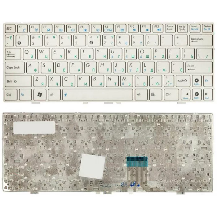 Клавиатура для Asus Eee PC 1000 1000H 1000HD белая